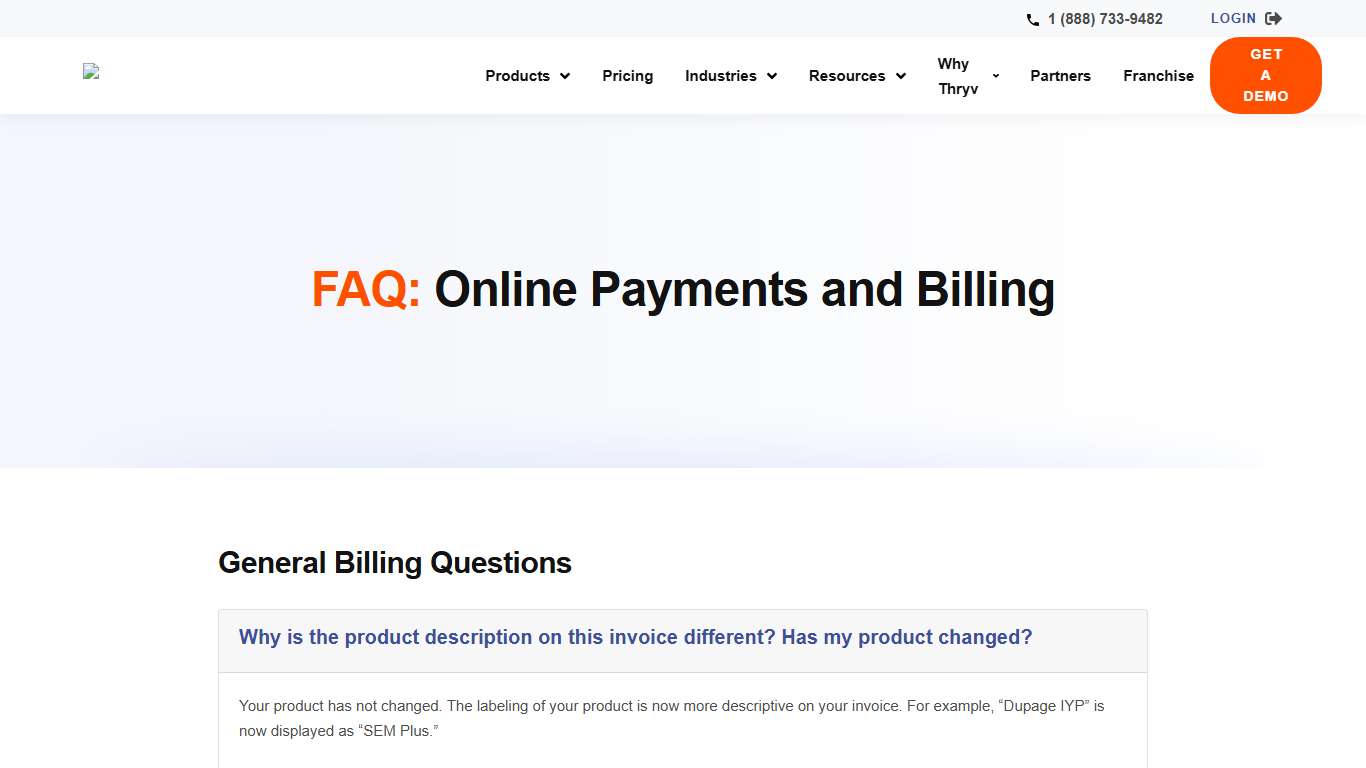 Online Payments & Billing Support Thryv Help